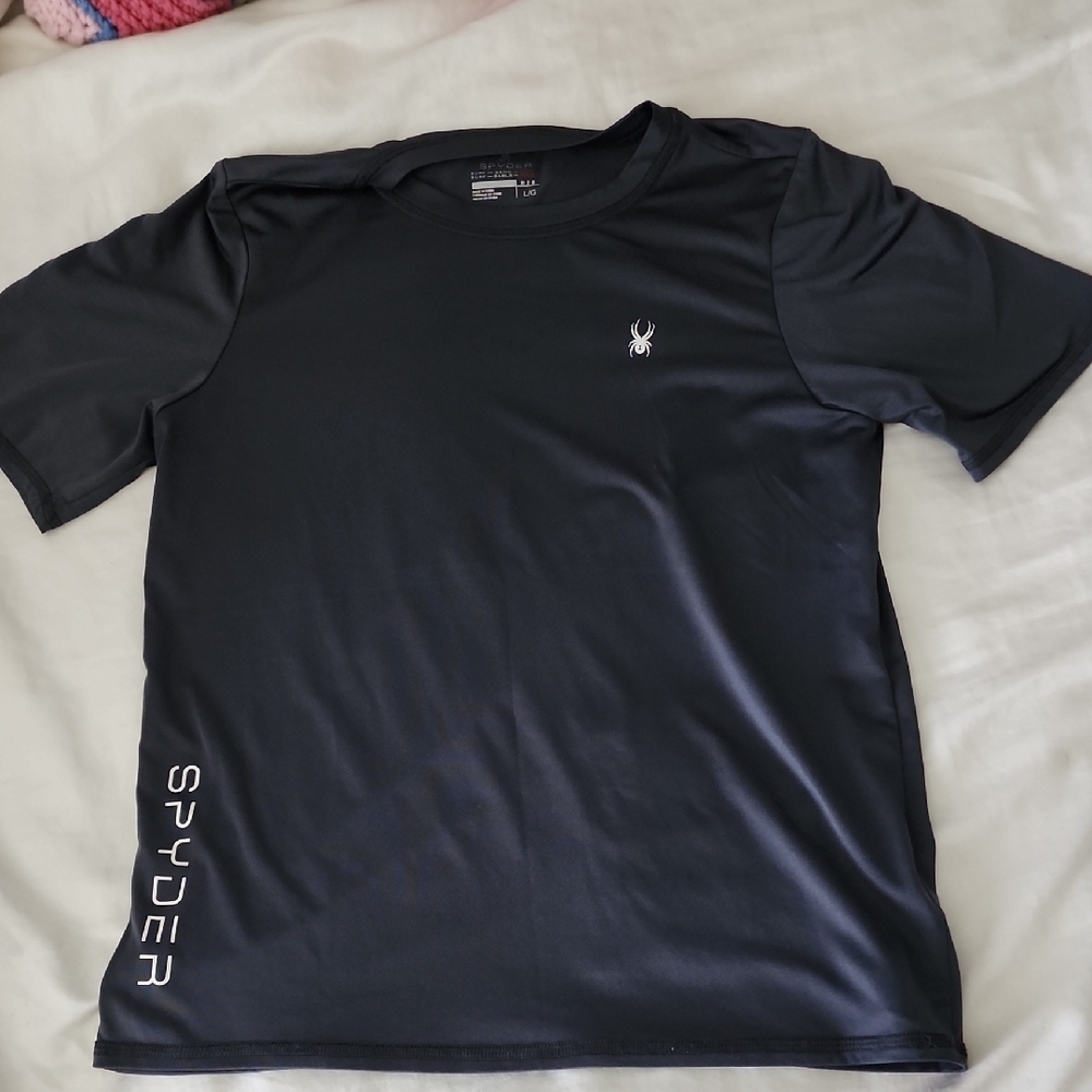Spyder Black Short Sleeve Athletic Tee